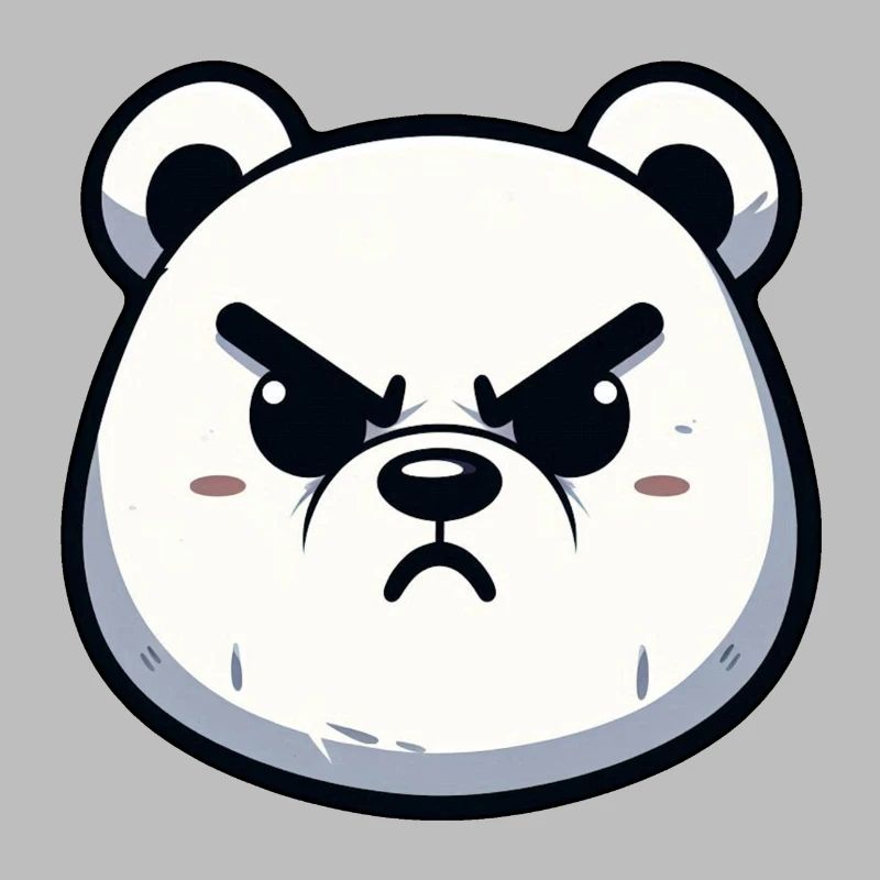 Wütendes Eisbär-Design
