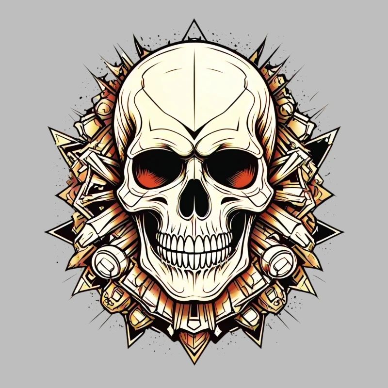 Edgy Skull Design