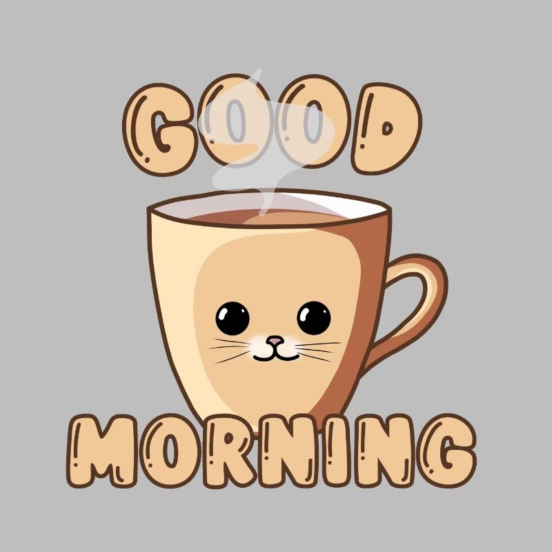 Good Morning Cute Cat Cup