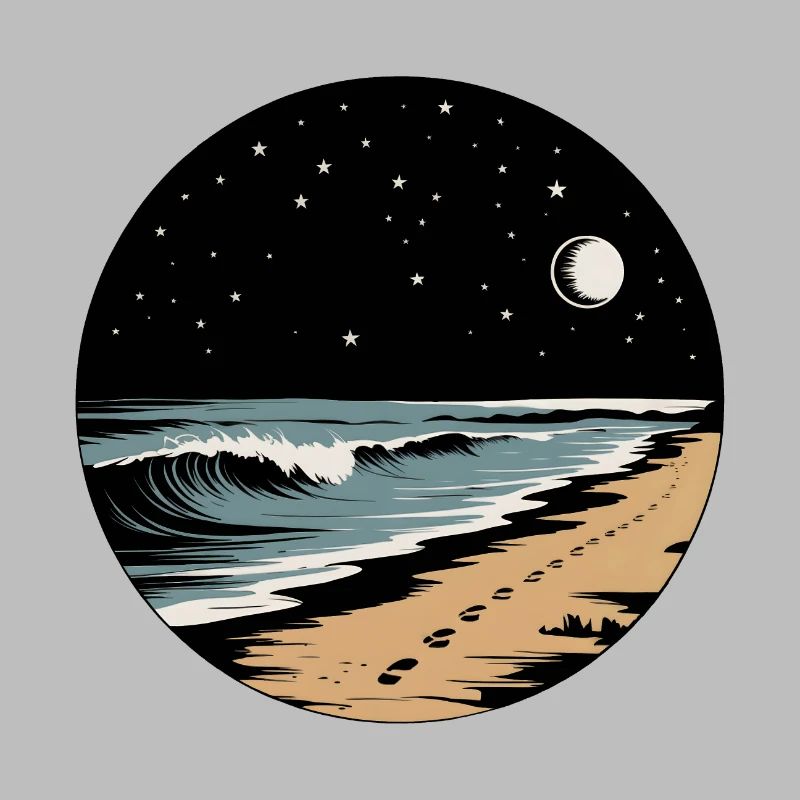 Plage de nuit