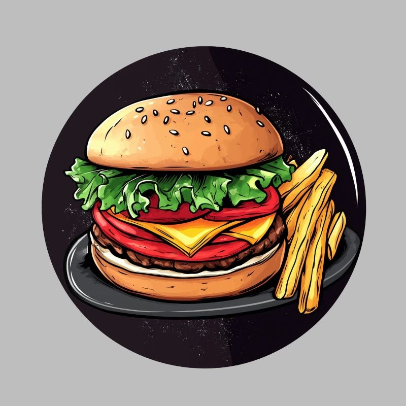 Burger classique avec frites – Tout simplement délicieux !