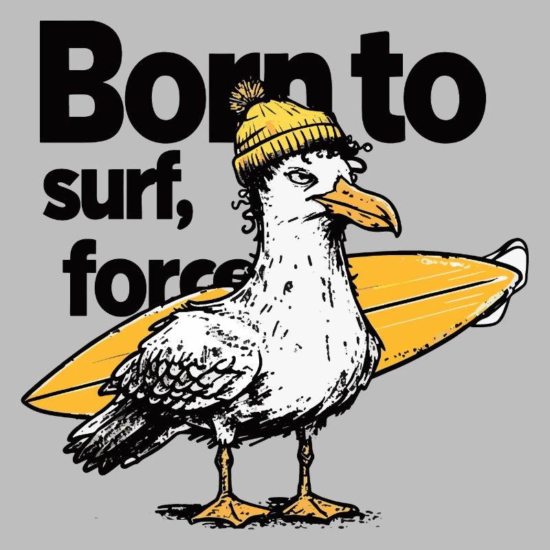 Surfer Seagull avec Attitude