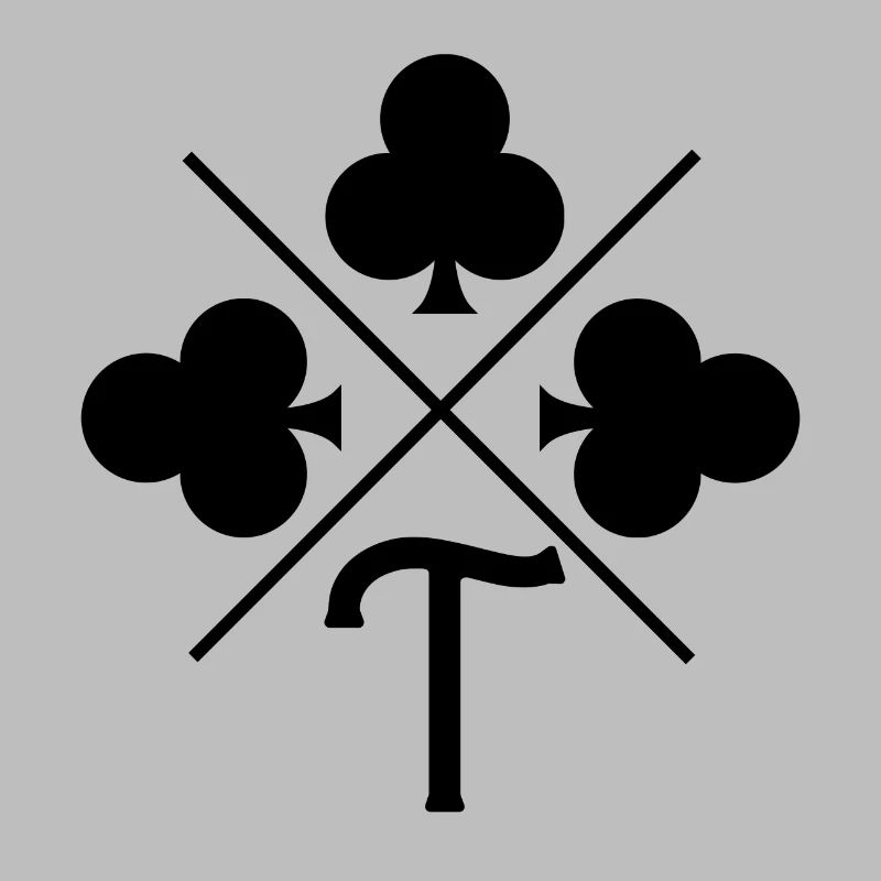 Letter t lucky clover
