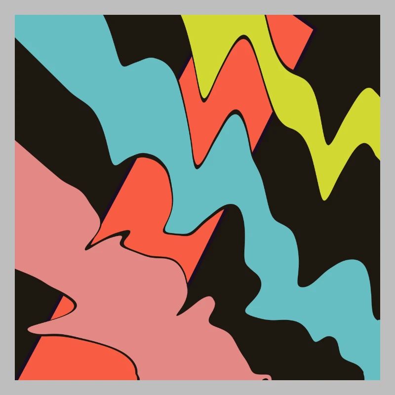 Square orange, with three patterns.