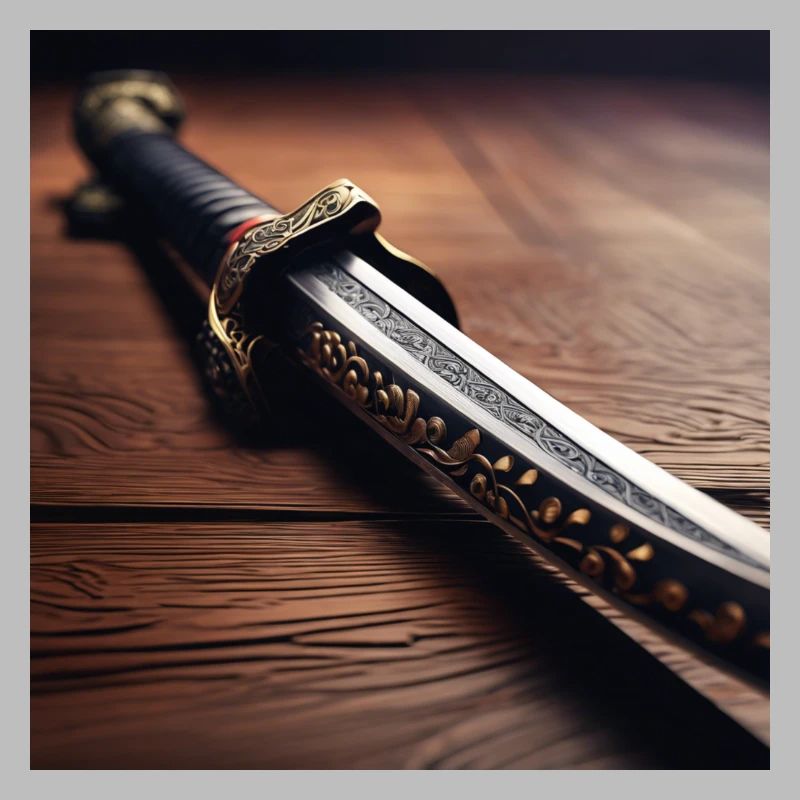 Samurai Sabre Poster Design