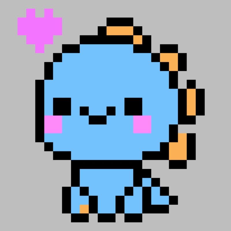 Mignon Dino bleu clair