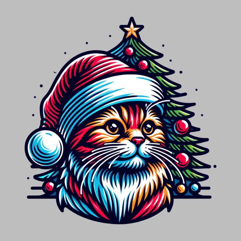 Chat mignon Noël