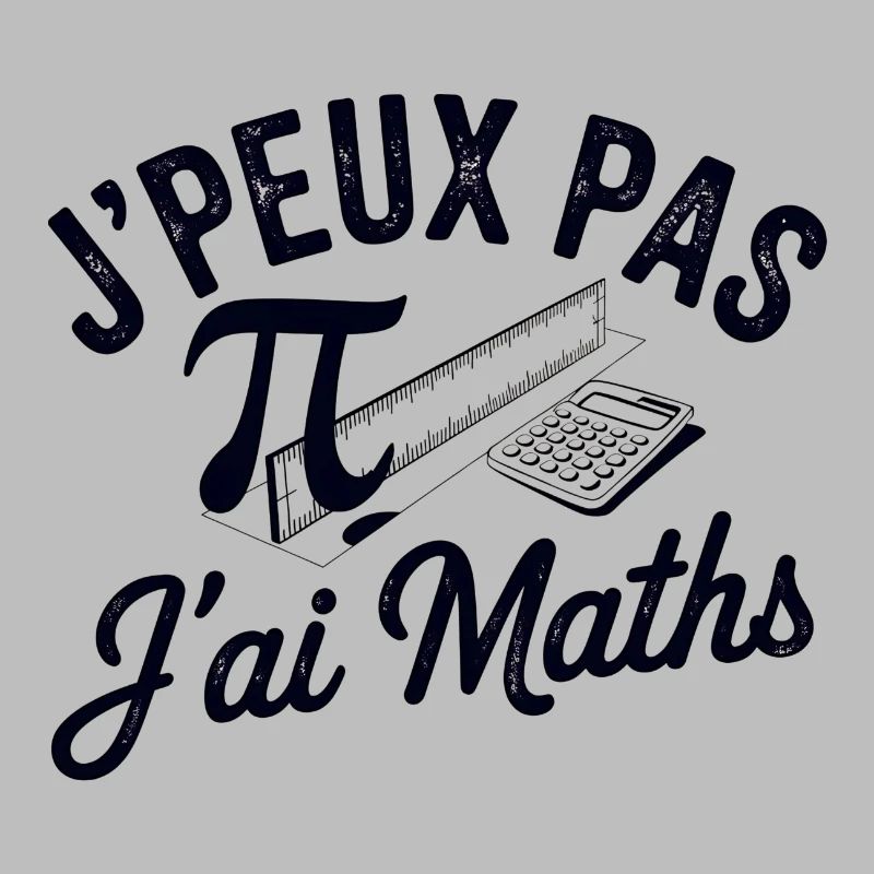 tee shirt je peux pas j ai maths