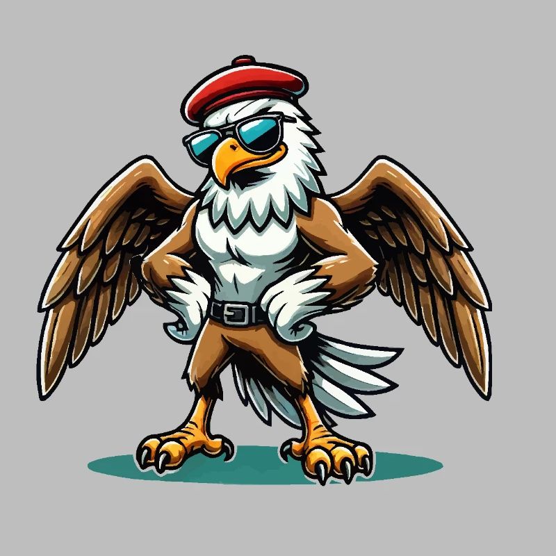 Adler Sonnenbrille Comic