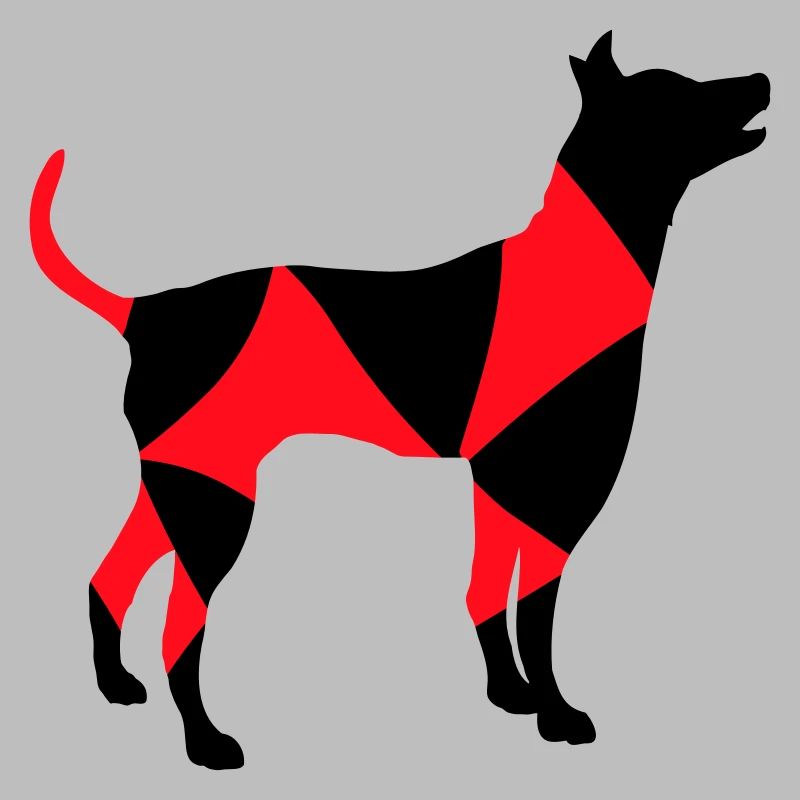 Big Dog Silhouette Cool Pattern