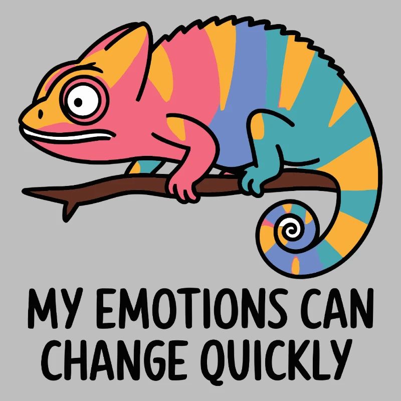 Émotions caméléon colorées