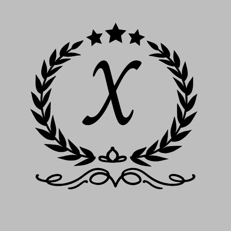 Letter x crown