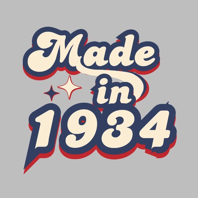 Made in 1934 retro