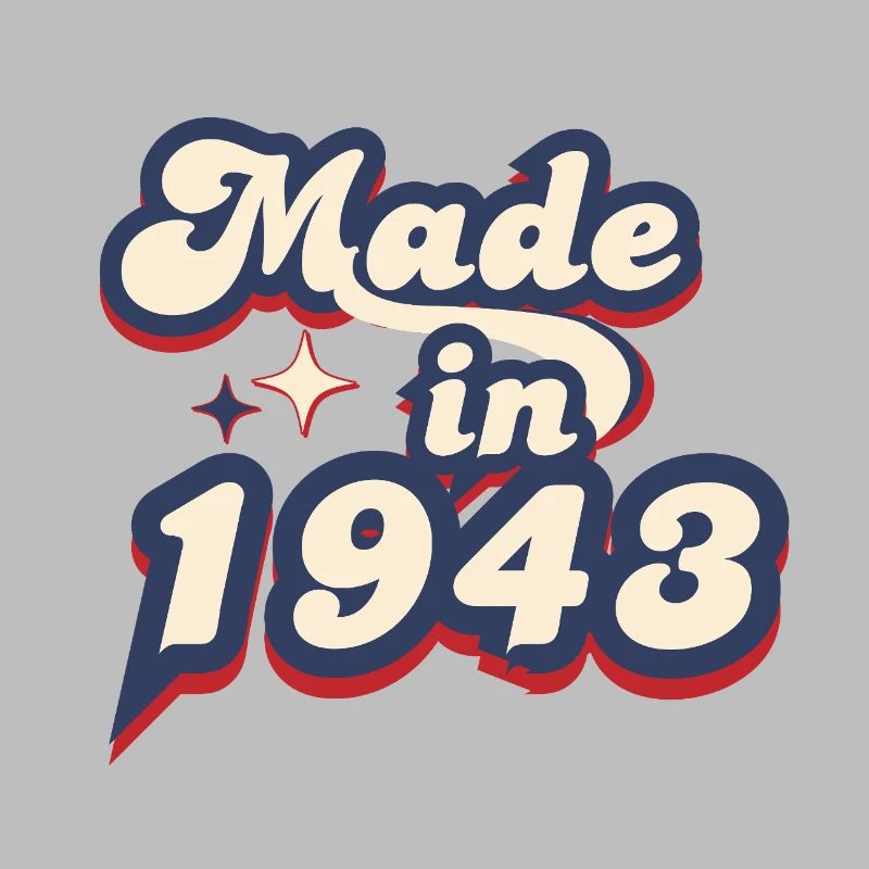 Hergestellt im 1943 Retro