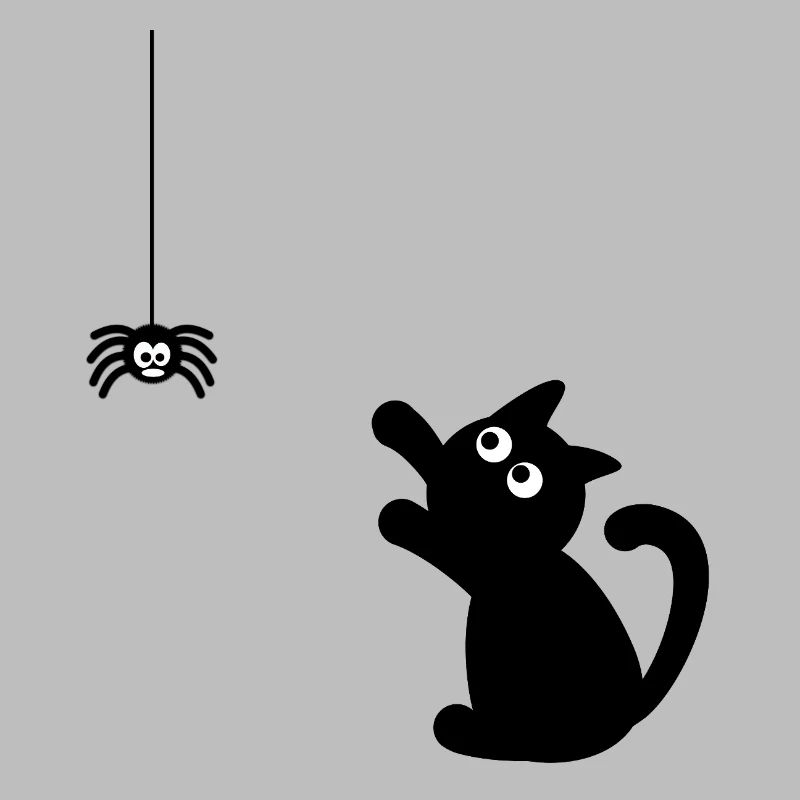 Mignon mais effrayant : chaton de dessin animé