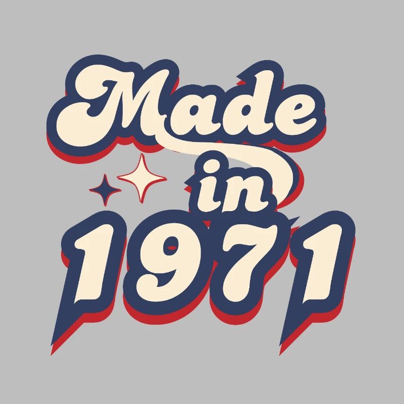 Made in 1971 retro