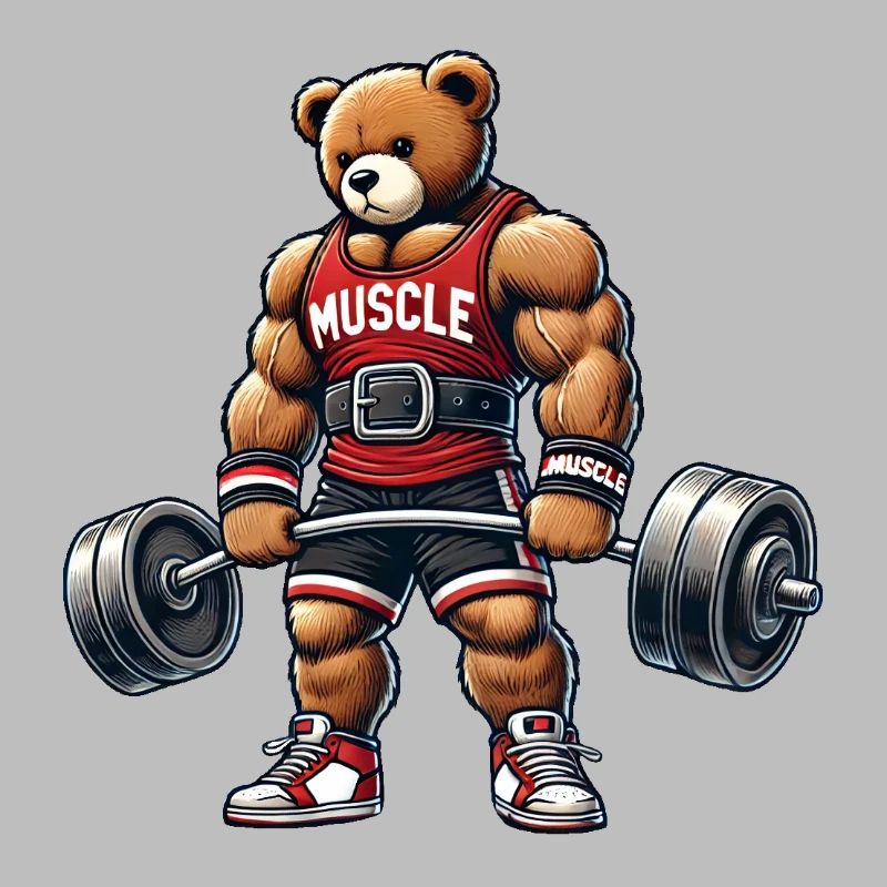 Starker Muskel-Teddy