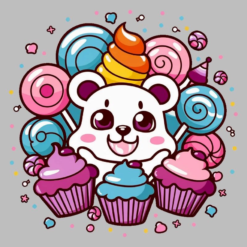 Kawaii Anime - Conception de manga mignon pour Otakus Teddy