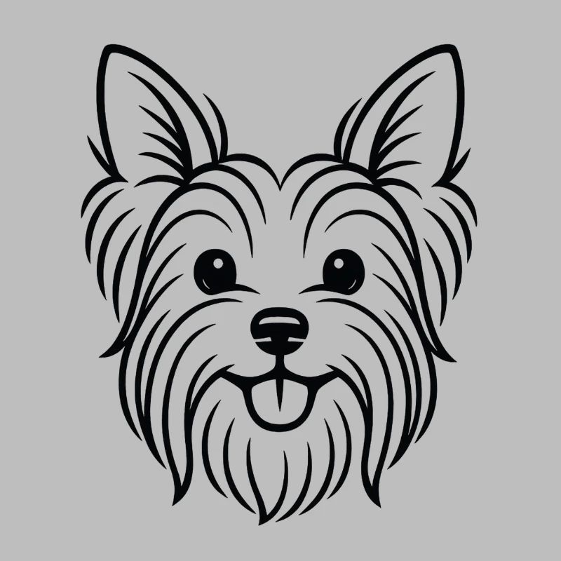 TinyPaws Black & White Edition Yorkshire Terrier b