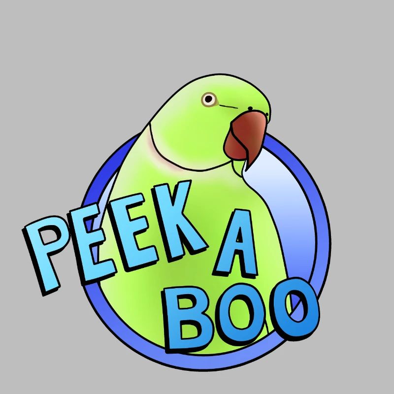 perruche à collier vert « Peek-a-boo »