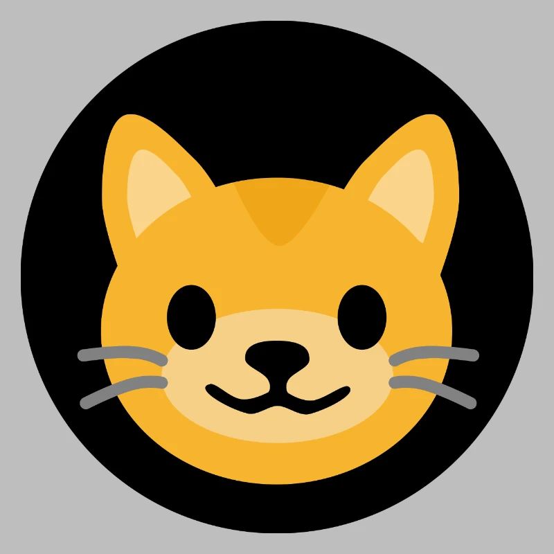 Visage de chat Noir | ~Relations avec NU | Vecteur