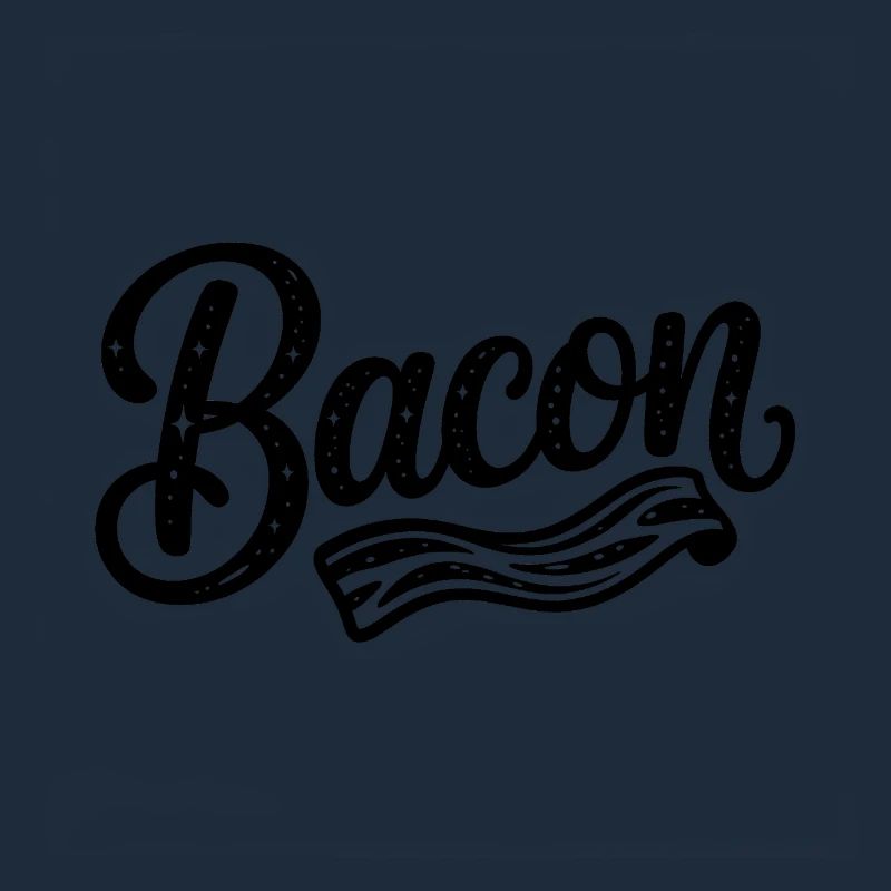 Bacon - Cool Fastfood Logo