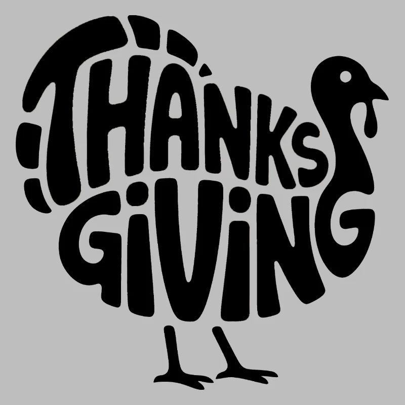 Dinde de Thanksgiving - Logo de bande dessinée vintage cool