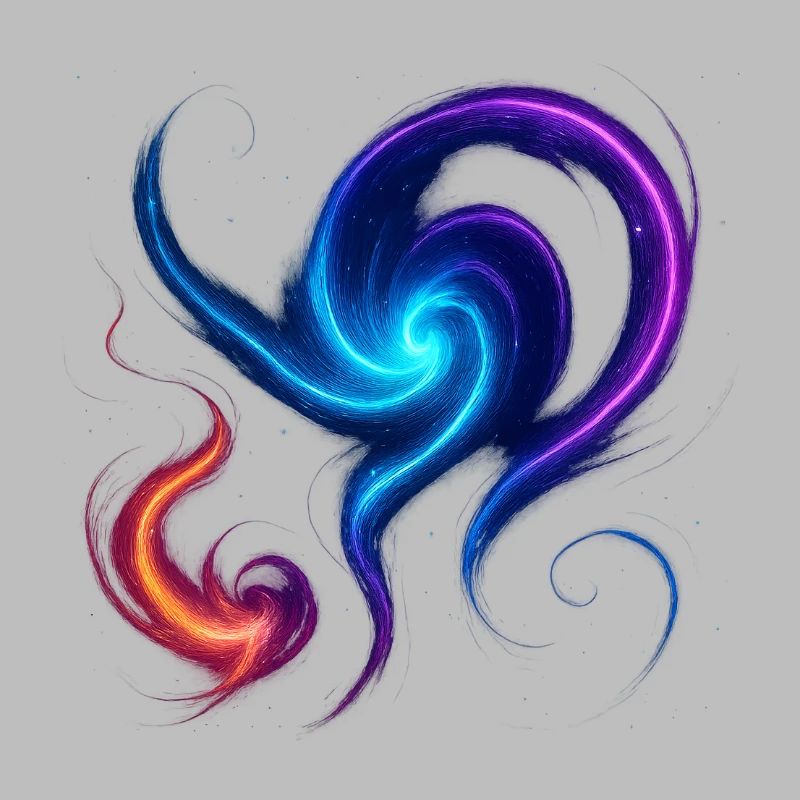 Cosmic Flow – eine Sammlung von lebendigen, galaktischen en
