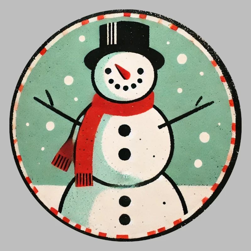 Schneemann Klassisches Winterspaß-Design