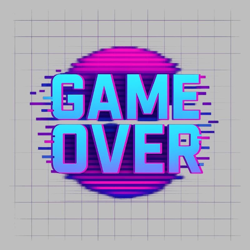 Game Over – Retro Glitch Arcade