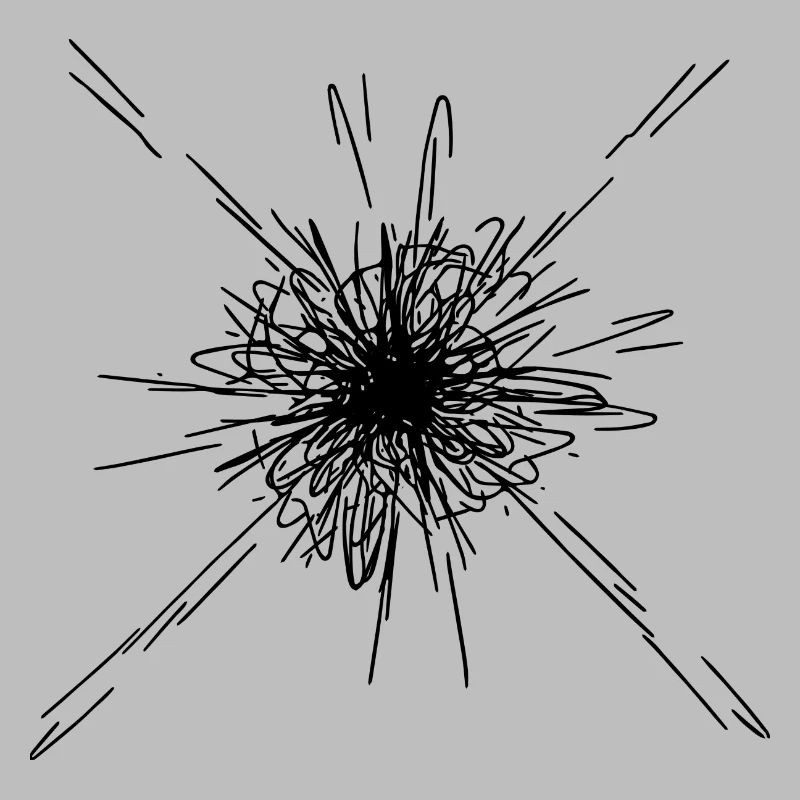 Mandala Explosion Linien Muster