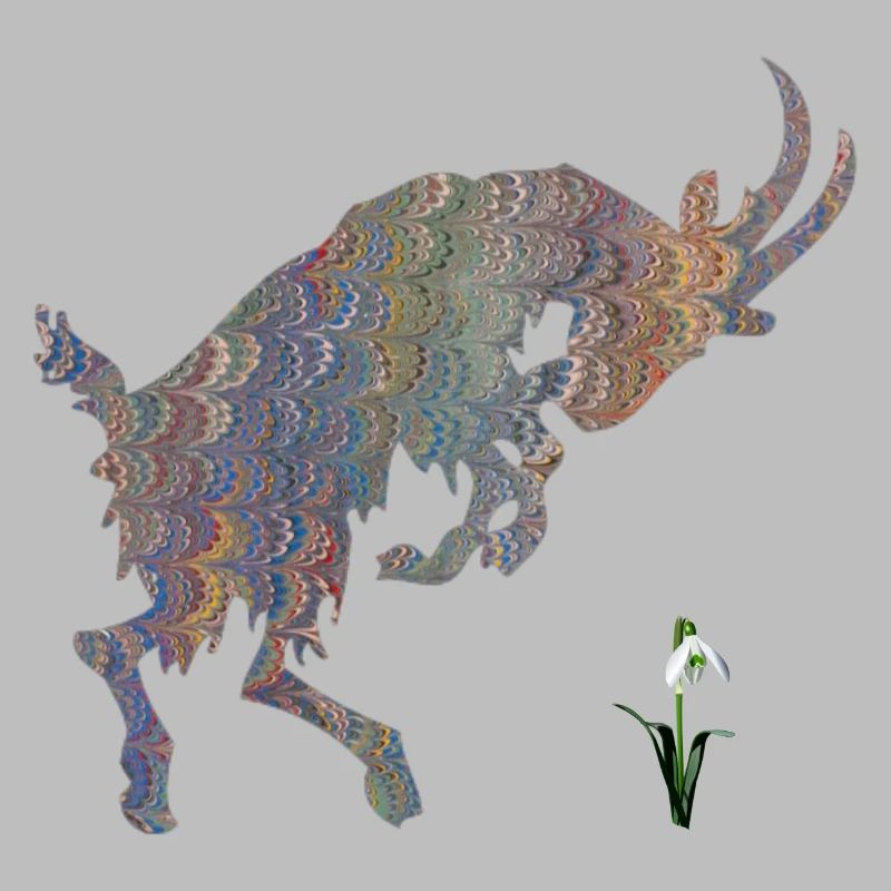 chèvre avec perce-neige e 49