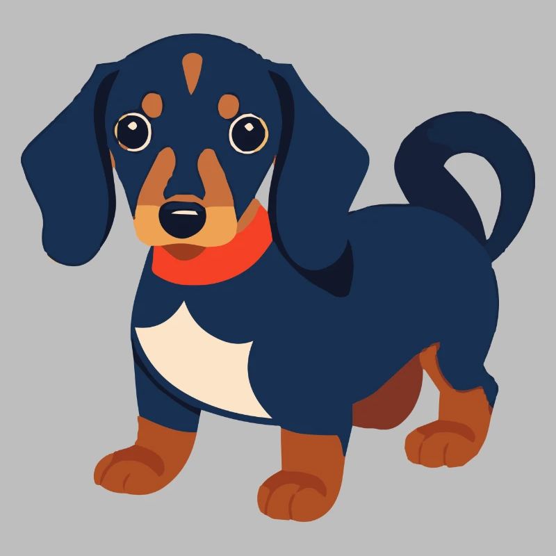 Dackel Welpe schwarz Dachshund