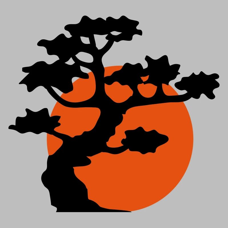 sun evening moon night tree decoration cool gaertn