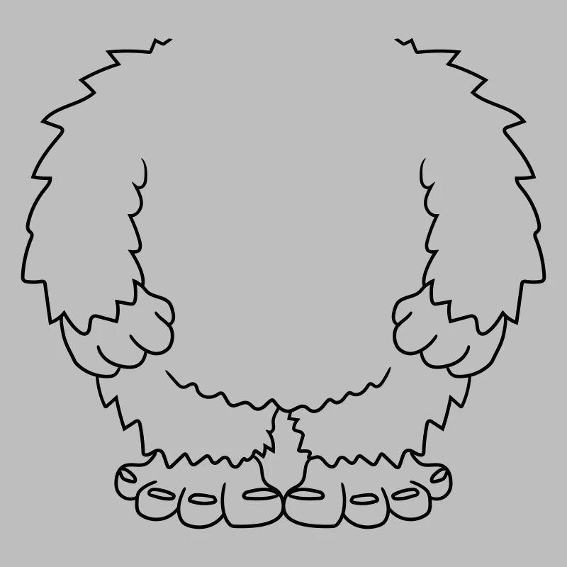 disguise halloween yeti kostuem without head koerp