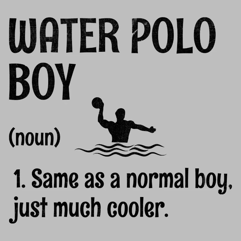Wasserball-Junge Wie Ein Normaler Junge, Nur Viel Cool
