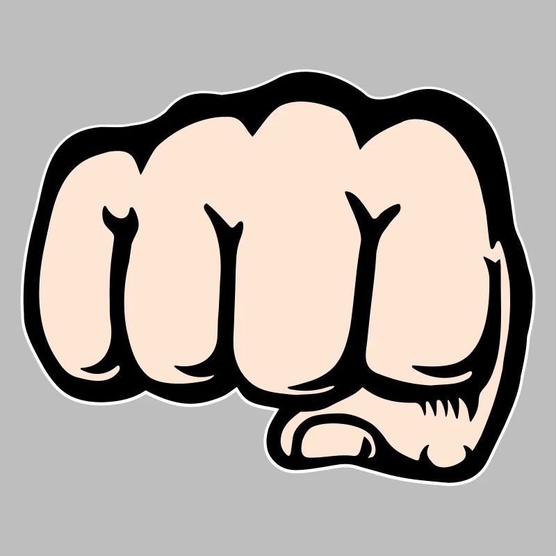 Faust Hand Symbol vorne