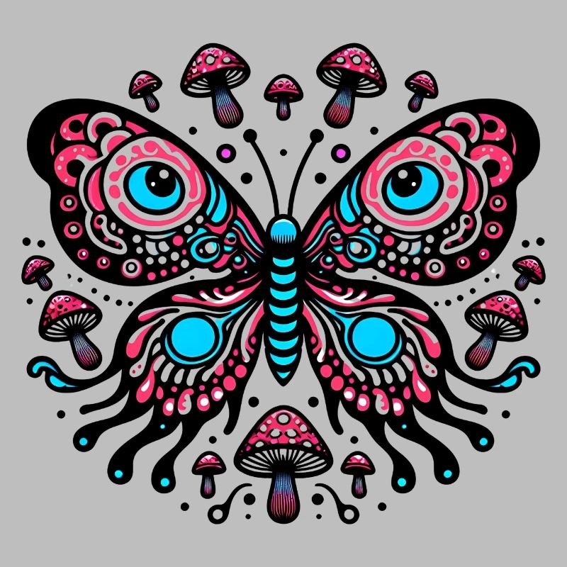 Papillon comique vibrant