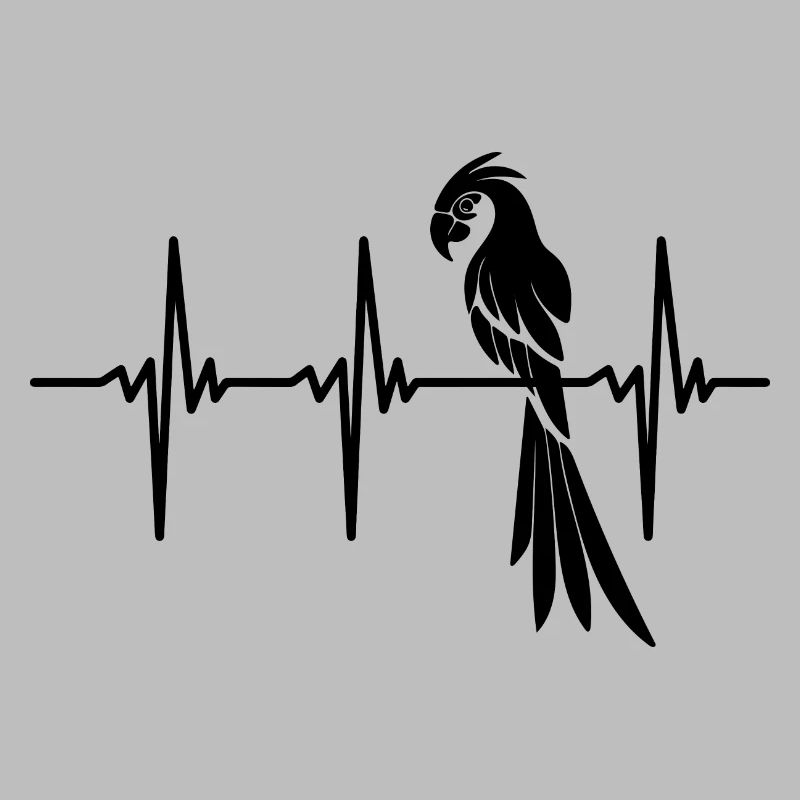 Heartbeat for elegant parrot