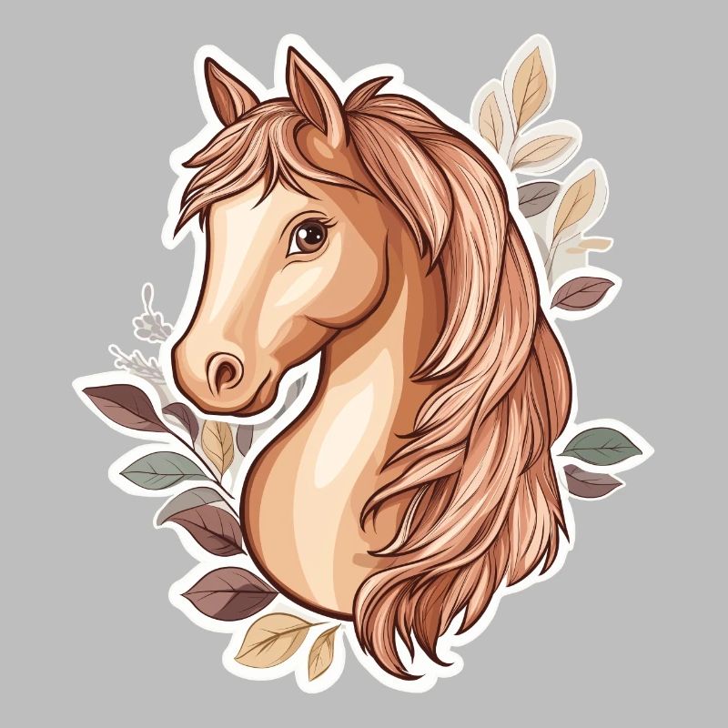 Cheval Feuilles d’automne