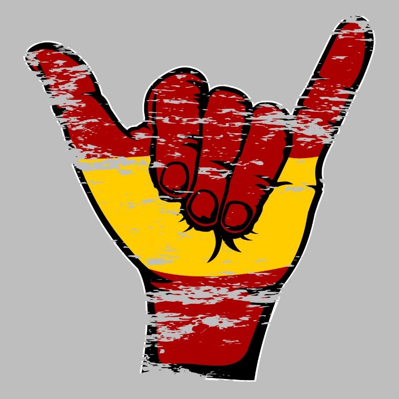 Drapeau de l’Espagne Symbole de surf utilisé