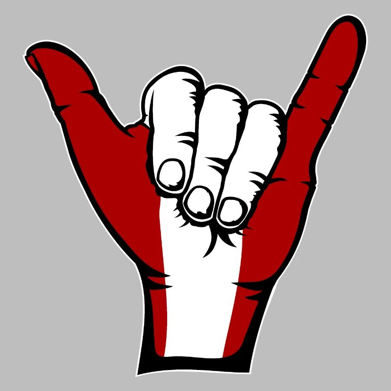 Drapeau du Pérou Symbole de surf
