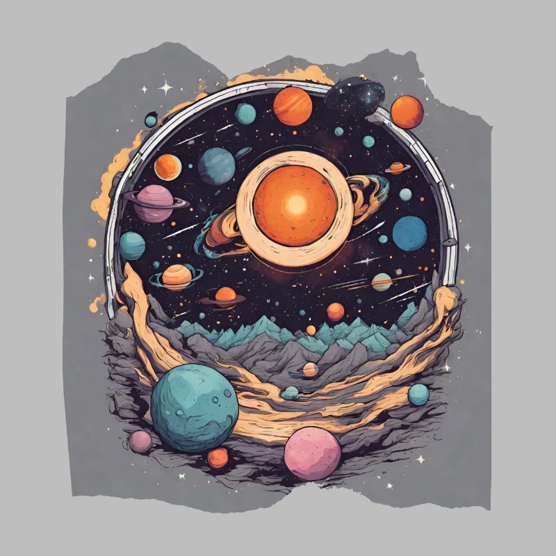 Celestial Harmony Solar System Sun Planets Space