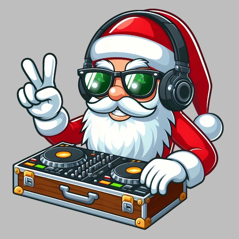 Cooler Weihnachtsmann mit Sonnenbrille