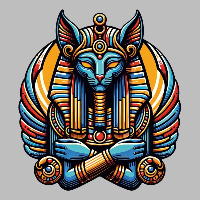 Cat in Egyptian Pharaoh Style