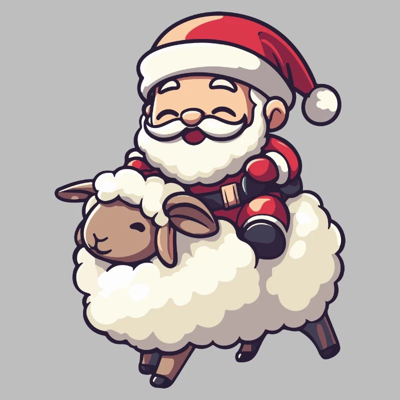 Schaf Weihnachtsmann