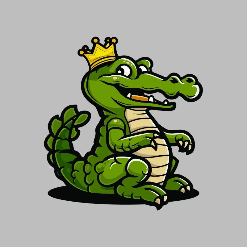 Alligator Comic Krone