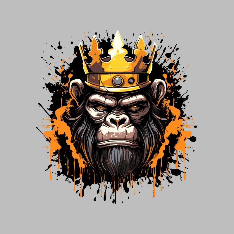 Monkey Head Portrait Crown