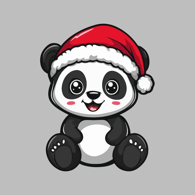 Panda Noël Mignon