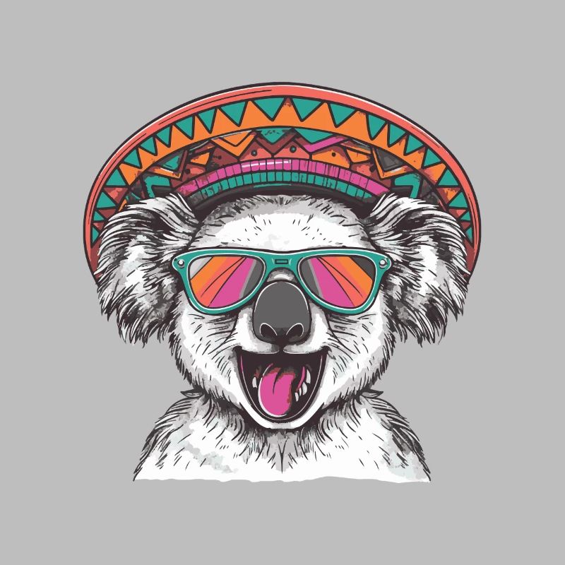 Koala Comic Funny Sombrero